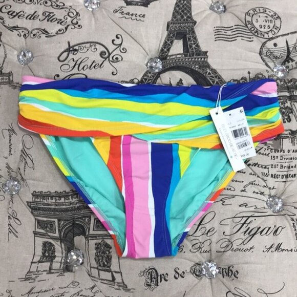 Bleu by Rod Beattie Printed Sarong Hipster Bikini Bottoms - Picture 2 of 5